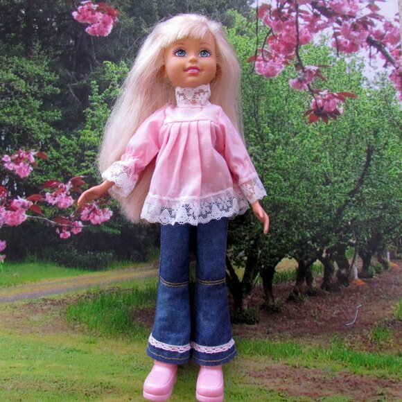 WEE 3 FRIENDS CLOTHES, 10" GIRL DOLL OUTFITS: JACKET, TOPS, JEANS, BOOTS - Picture 5 of 12